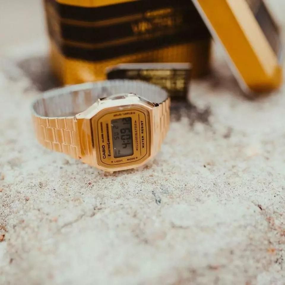 Gold Casio Vintage Digital Watch - Unisex