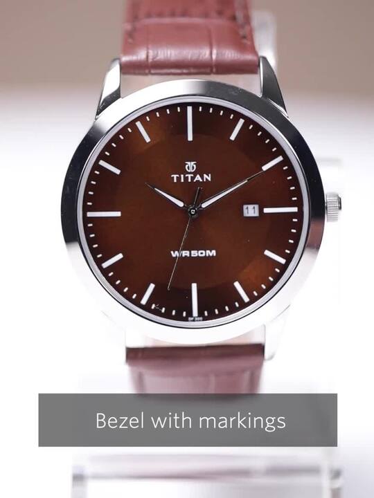 Titan Men's Analog Leather Watch